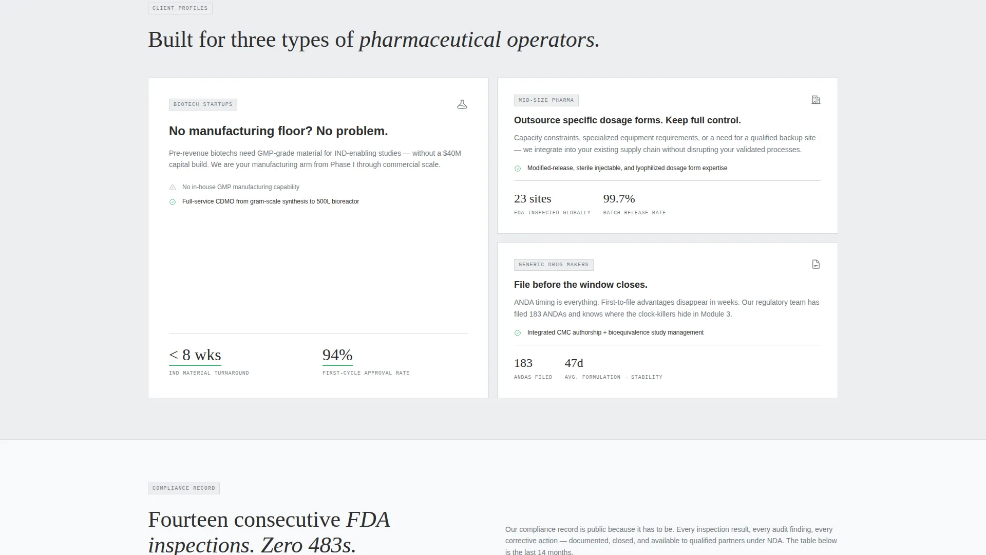 Chemical & Pharmaceutical Manufacturing Privacy Policy Website Template