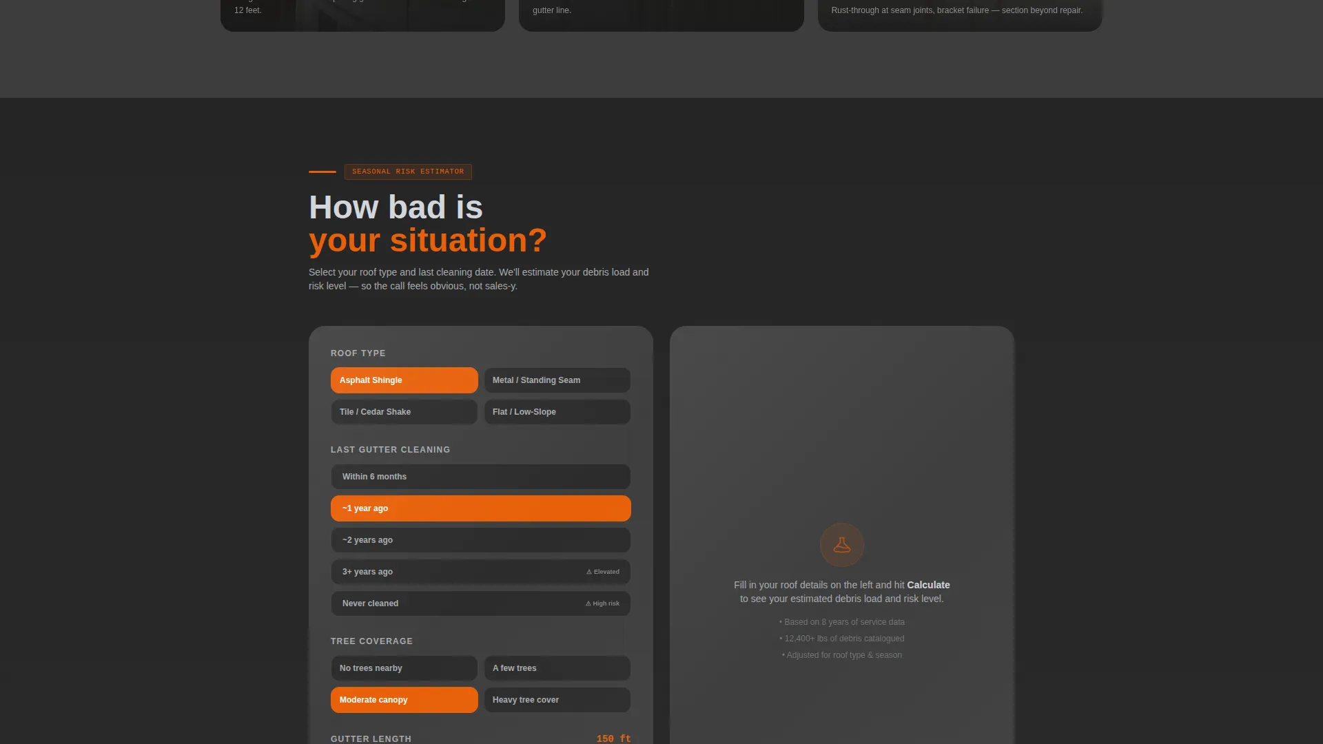 Gutter Cleaning Service Landing Page Template