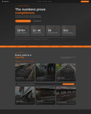 Gutter Cleaning Service Landing Page Template
