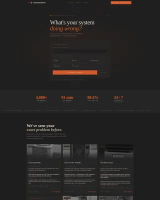 HVAC Repair Booking Landing Page Template