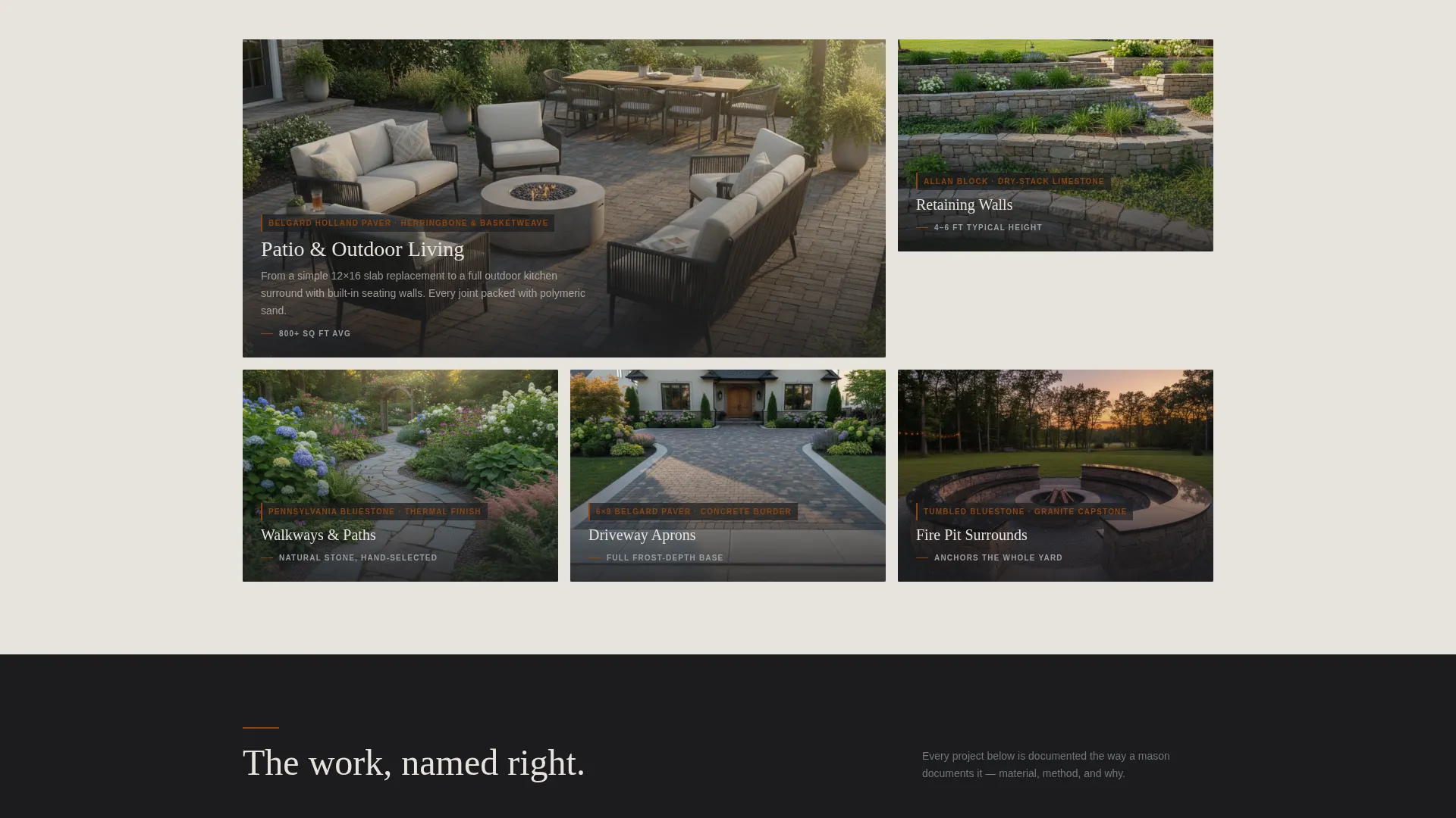 Hardscaping & Patio Contractor Landing Page Template