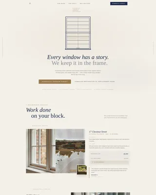 Historic Window Restoration Landing Page Template