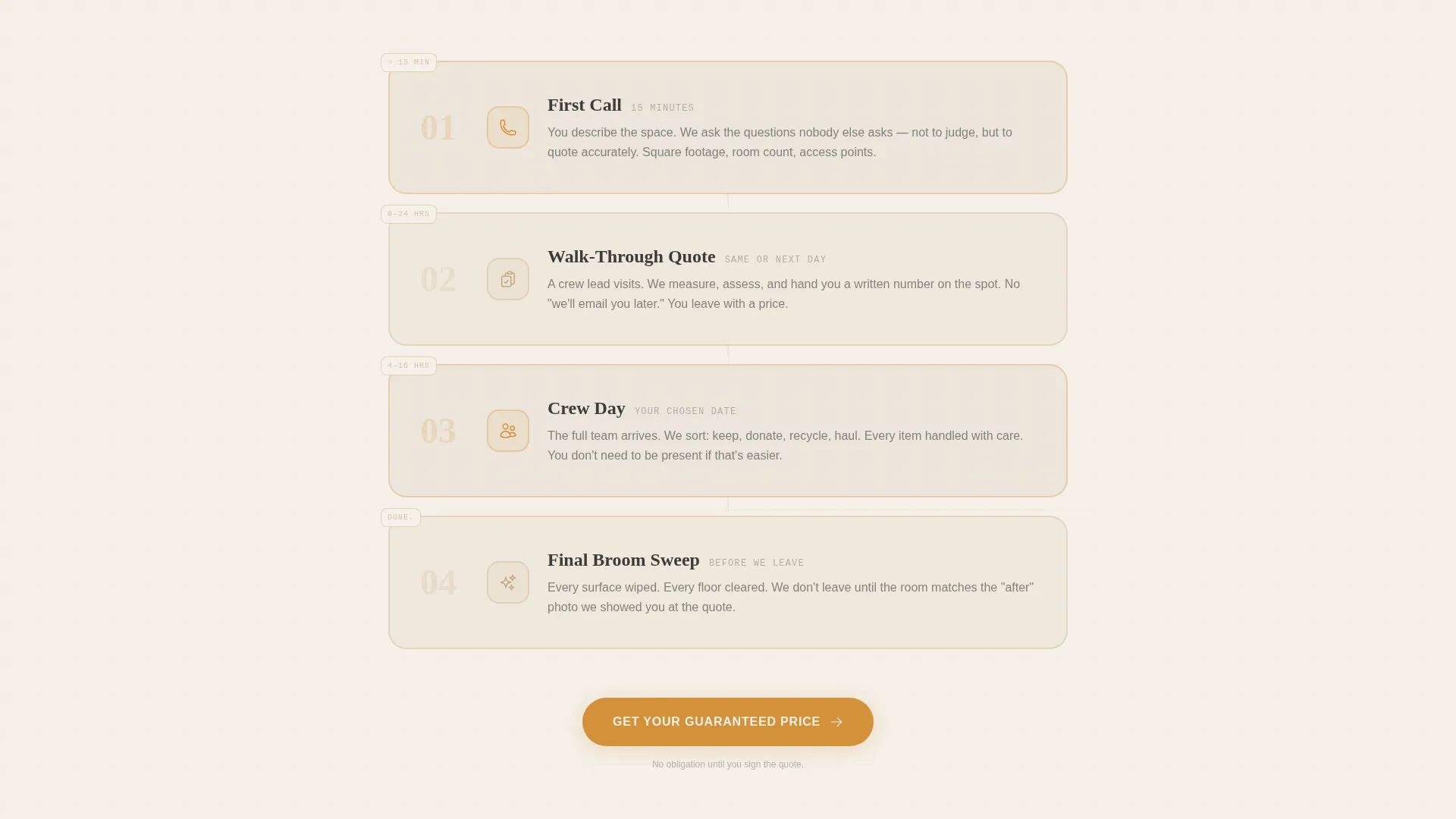 Hoarder Cleanup Landing Page Template