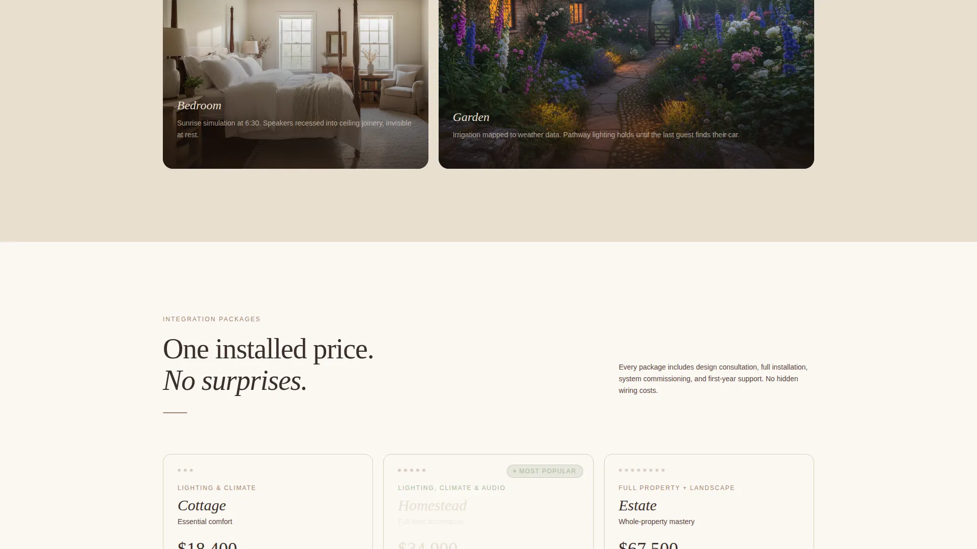 Home Automation Integration Landing Page Template