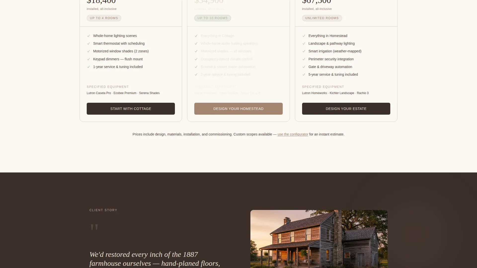 Home Automation Integration Landing Page Template