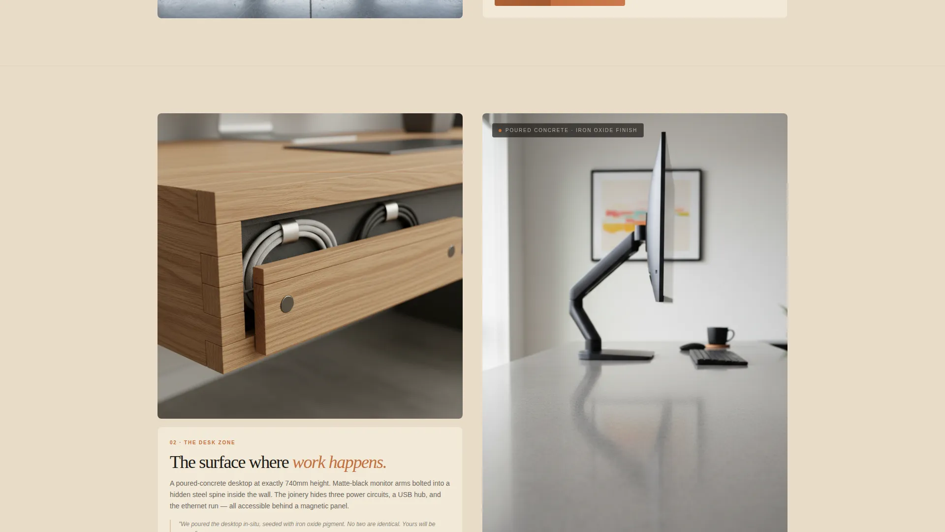 Industrial Home Office Interior Designer Landing Page