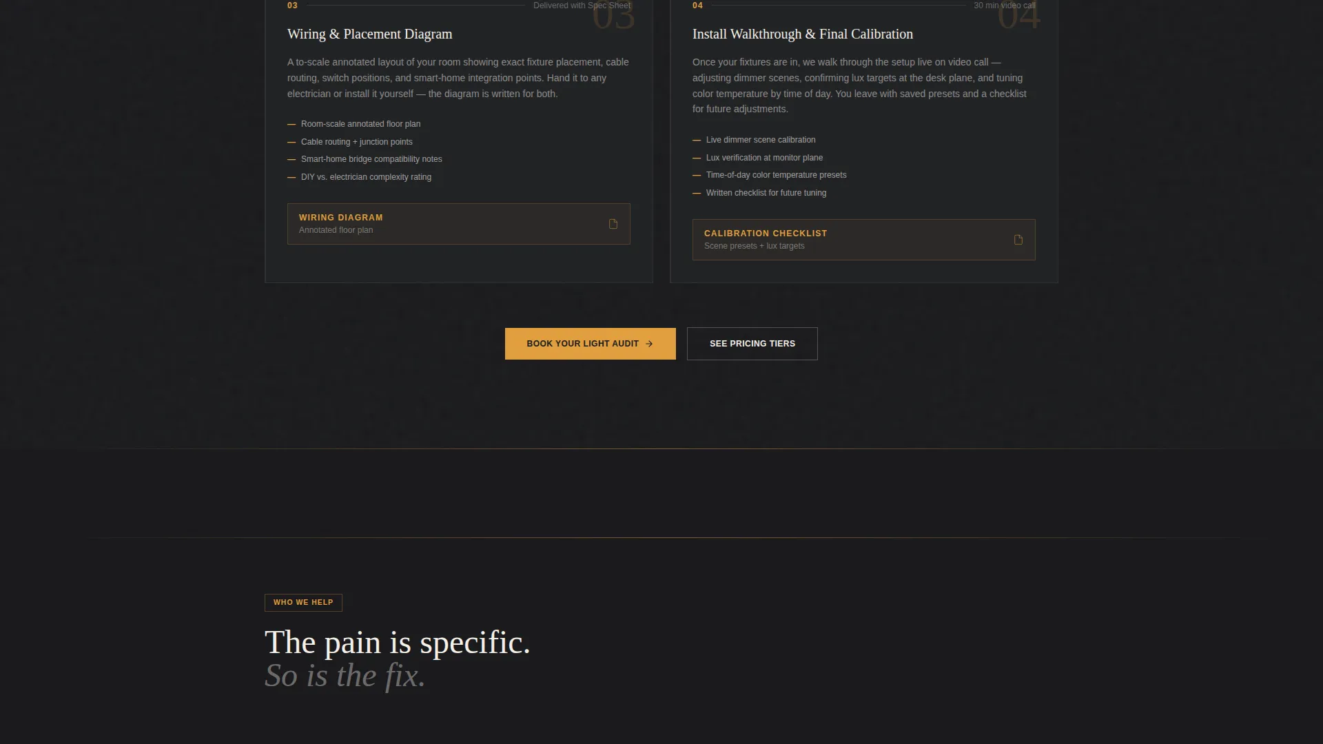 Home Office Lighting Consultant Landing Page
