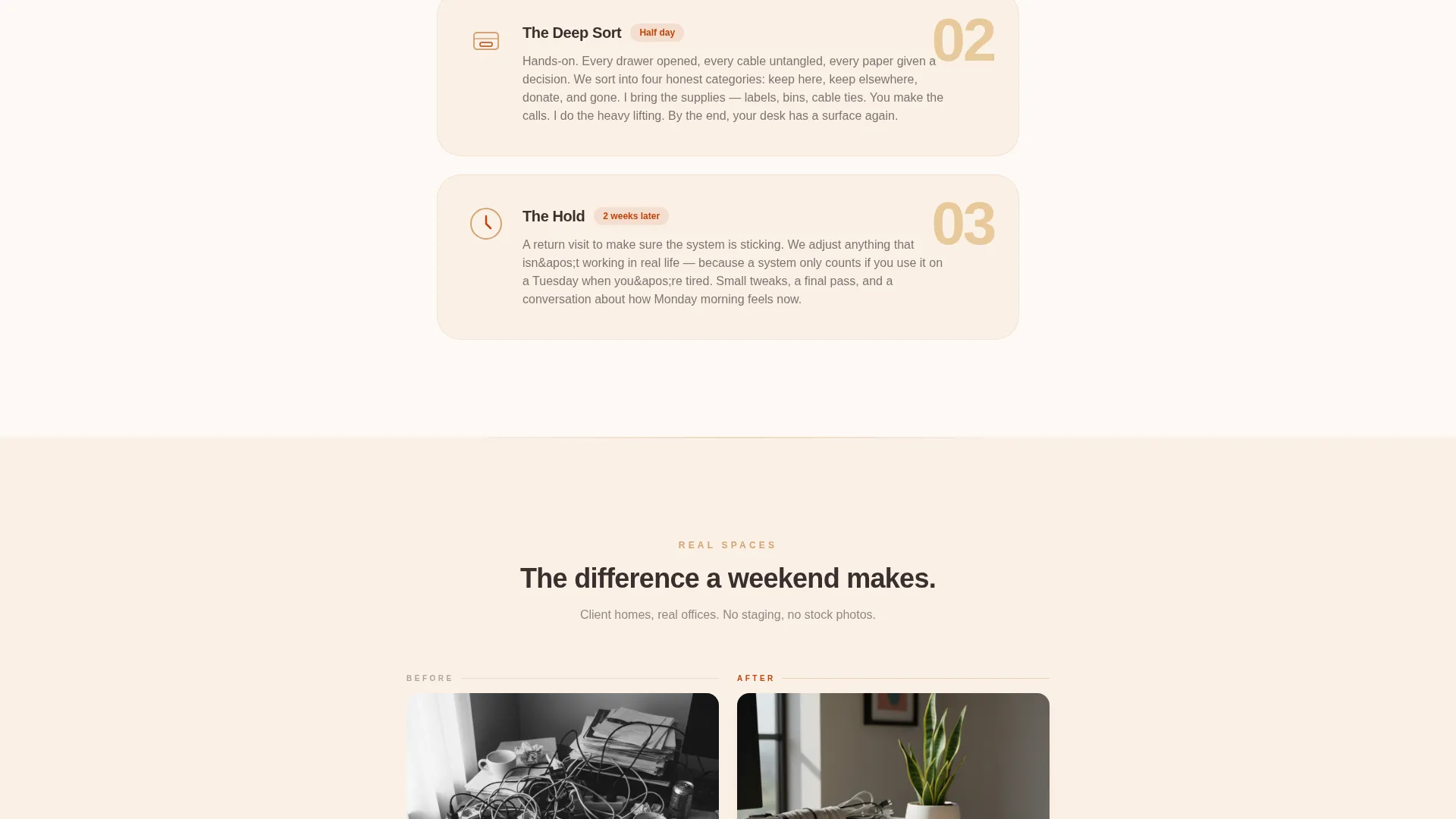 Home Office Organizer Landing Page Template