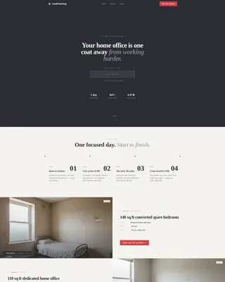 Home Office Painting Service Landing Page Template