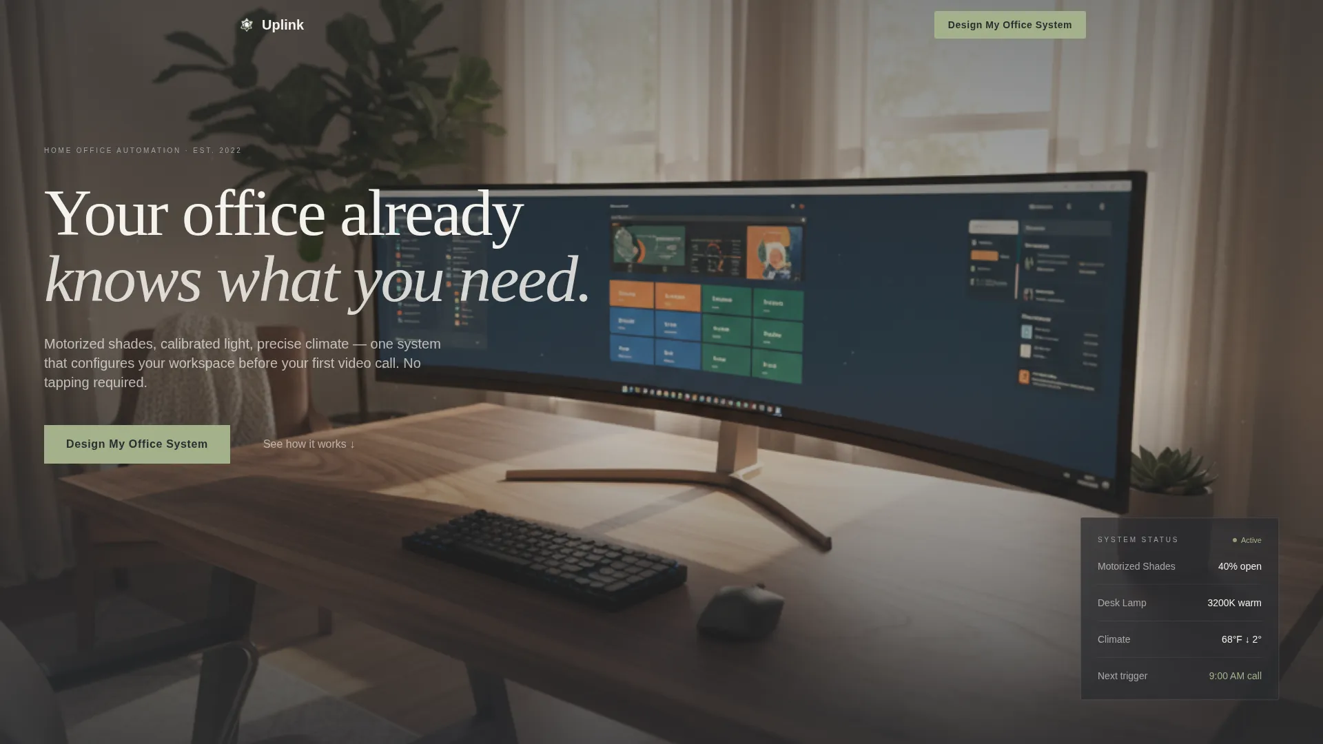 Smart Home Office Landing Page Template