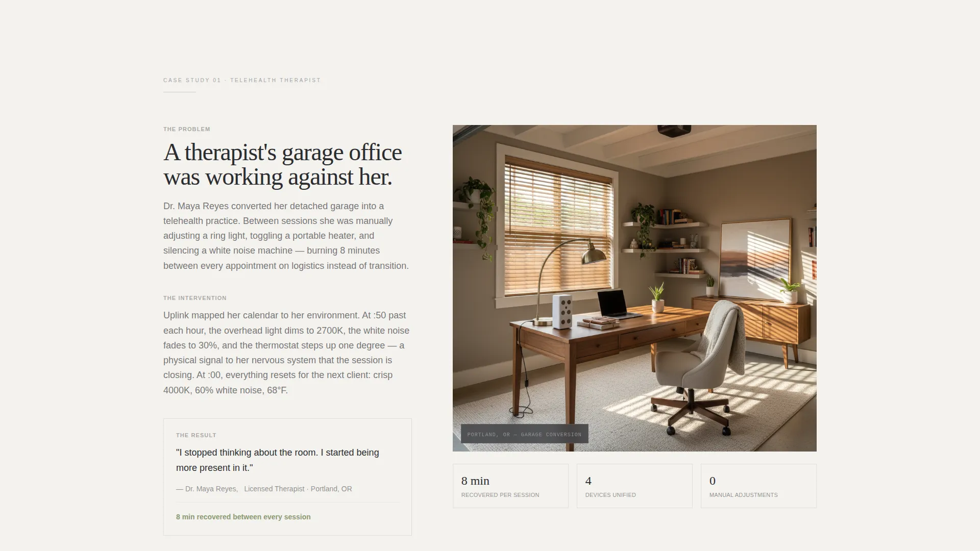 Smart Home Office Landing Page Template