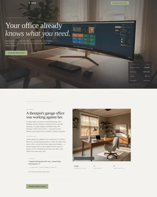 Smart Home Office Landing Page Template