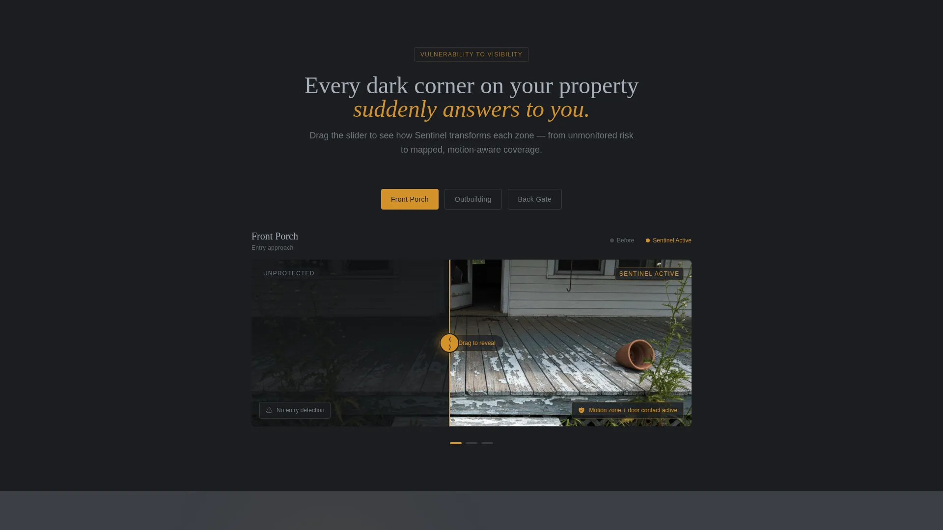 Home Security Landing Page Template for Rural Properties