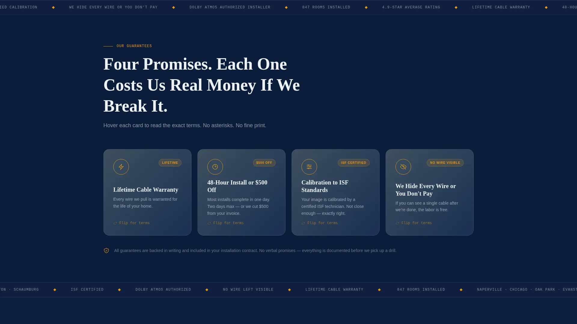 Home Theater Installation Landing Page Template