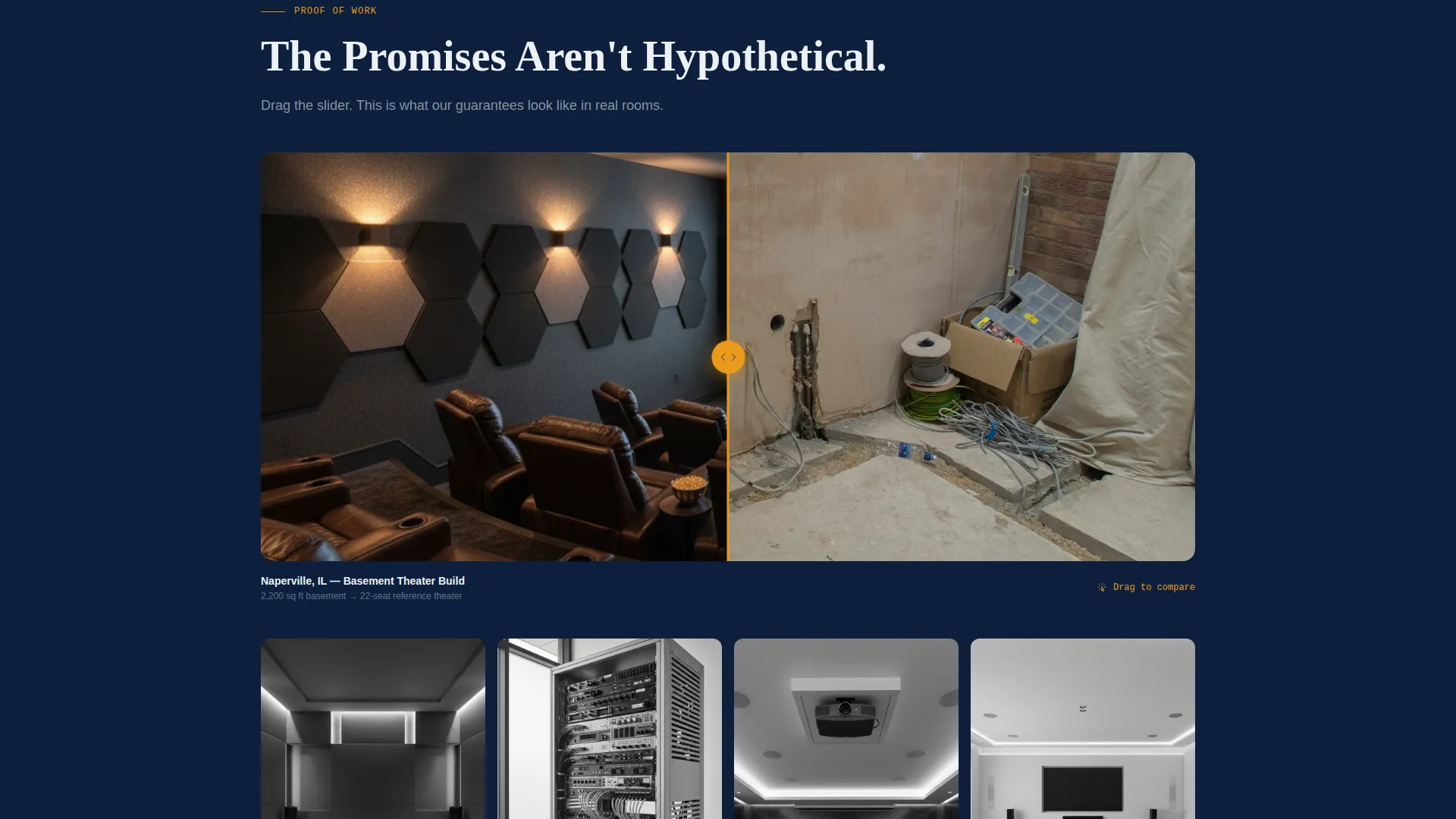 Home Theater Installation Landing Page Template
