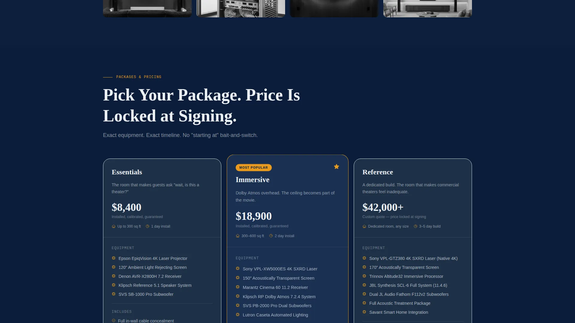 Home Theater Installation Landing Page Template