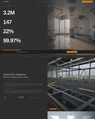 Hospital & Clinic Construction Portfolio Website Template