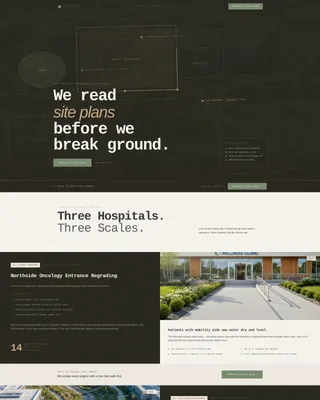 Specialist Hospital & Clinic Construction Appointment Booking Website Template