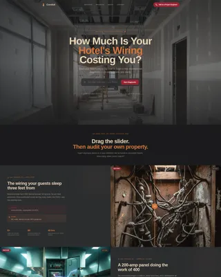 Hotel Electrical Contractor Landing Page Template