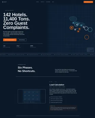 Hotel HVAC Contractor Landing Page Template