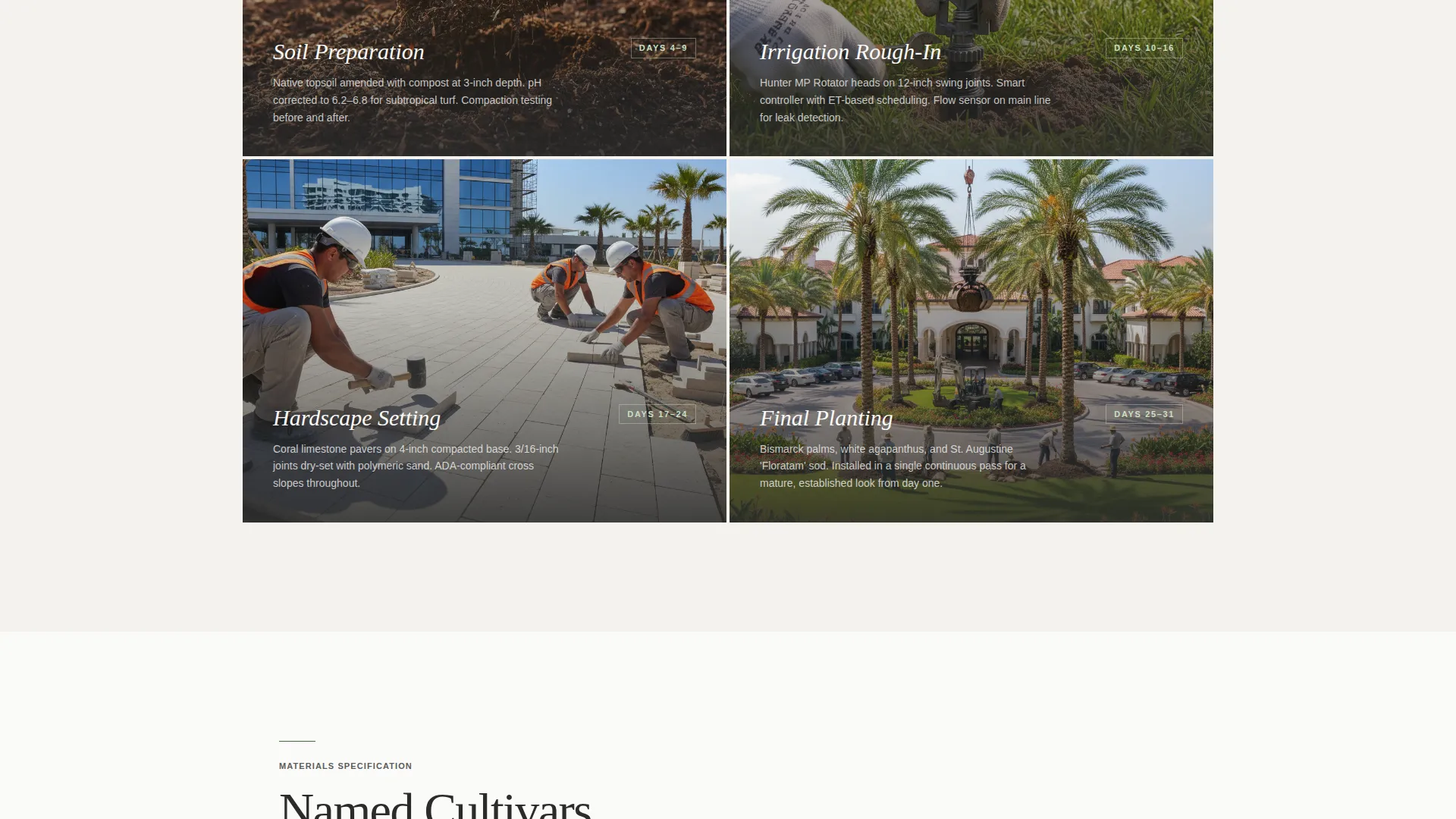 Hotel Landscaping Contractor Landing Page Template