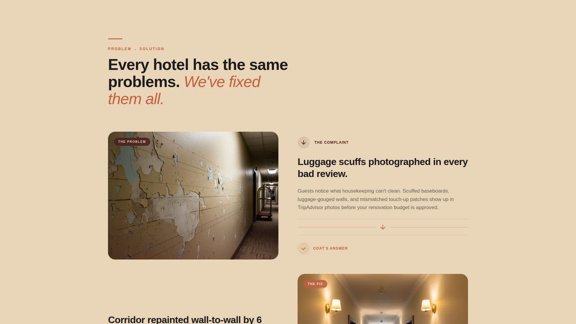Overnight Hotel Painting Contractor Landing Page Template