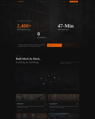Hotel Plumbing Contractor Landing Page Template