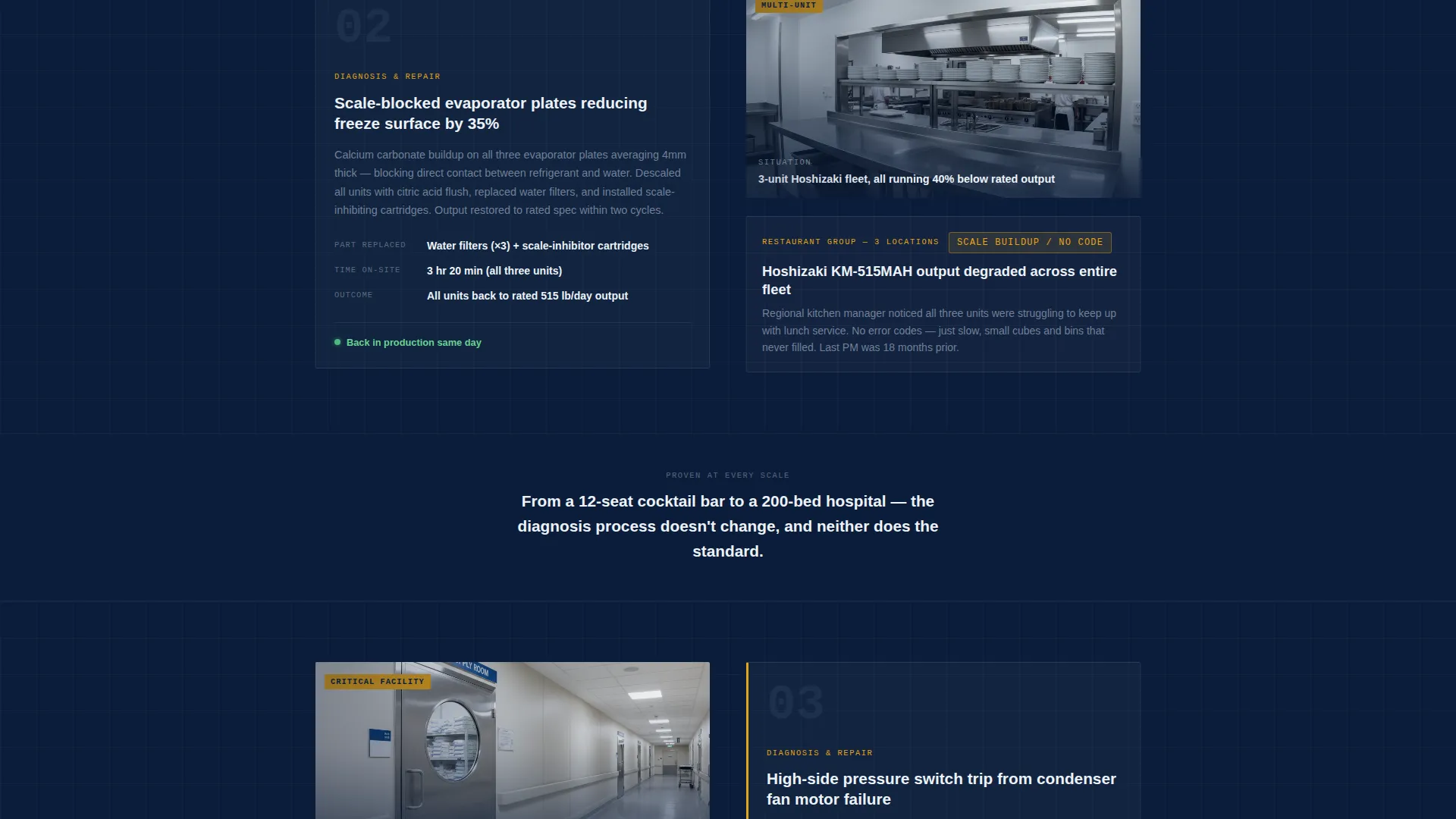 Commercial Ice Maker Repair Landing Page Template