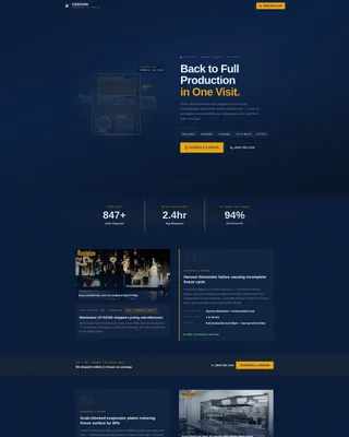 Commercial Ice Maker Repair Landing Page Template