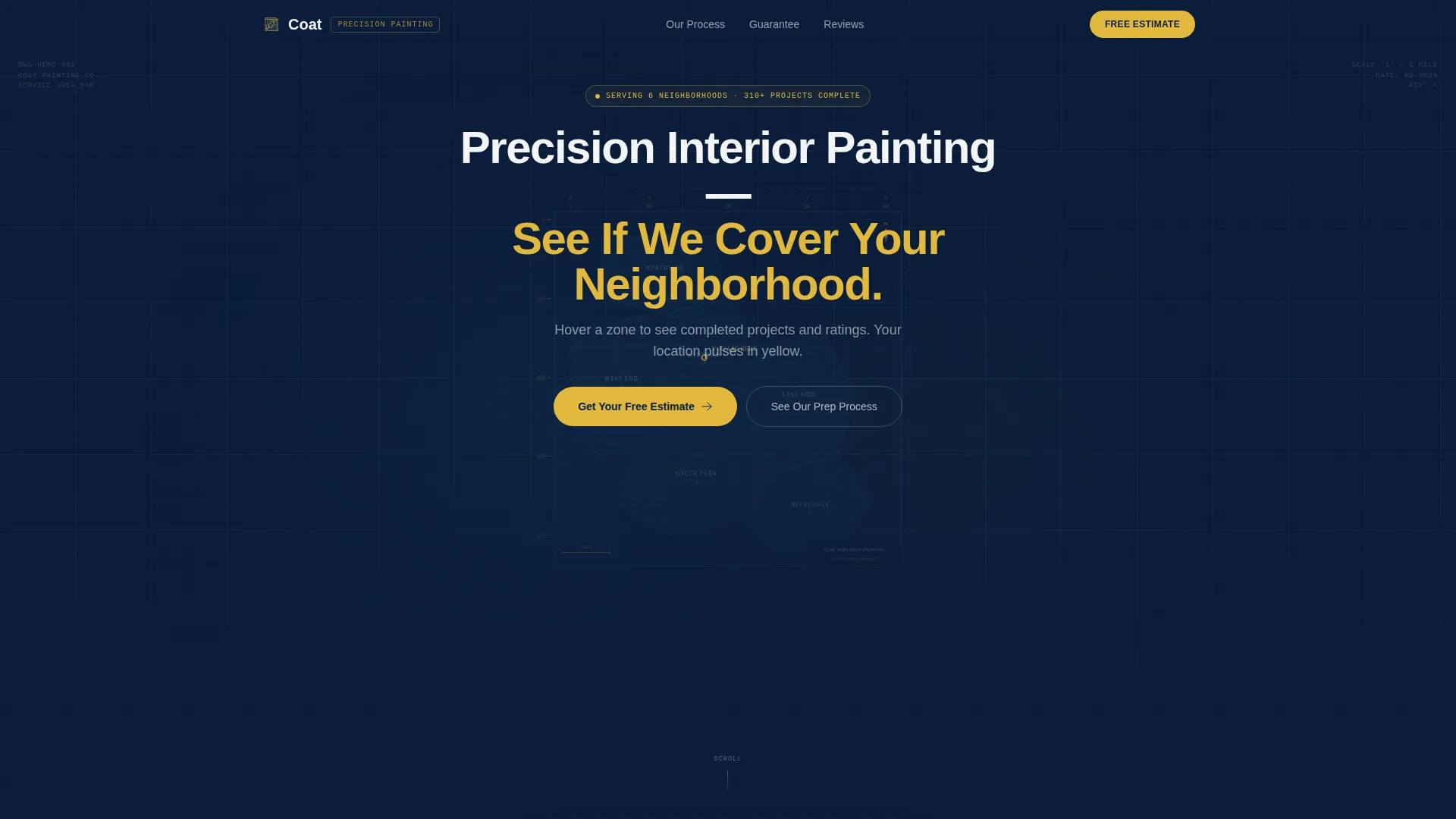 Precision Interior Painting Landing Page Template