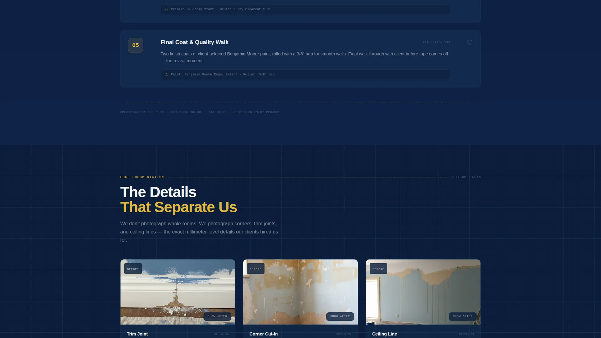 Precision Interior Painting Landing Page Template