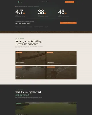 Precision Irrigation Landing Page Template