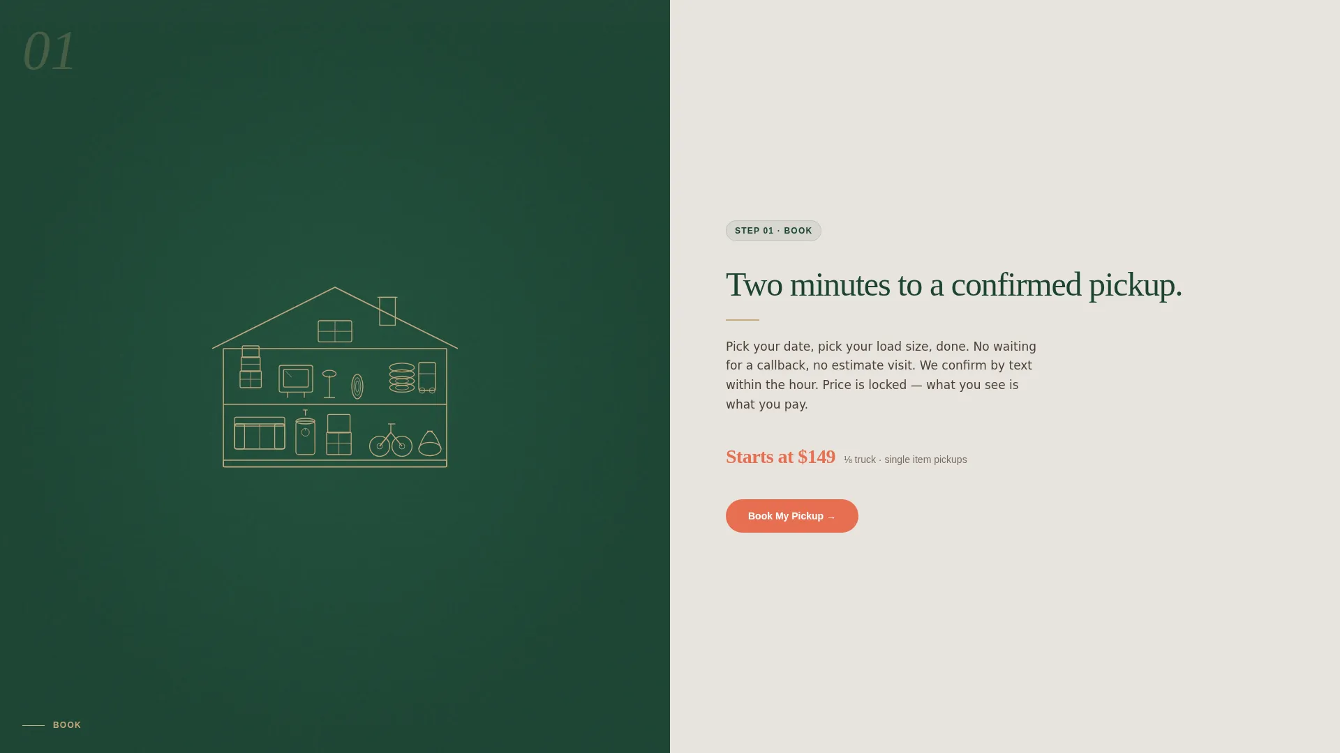 Junk Removal Service Landing Page Template