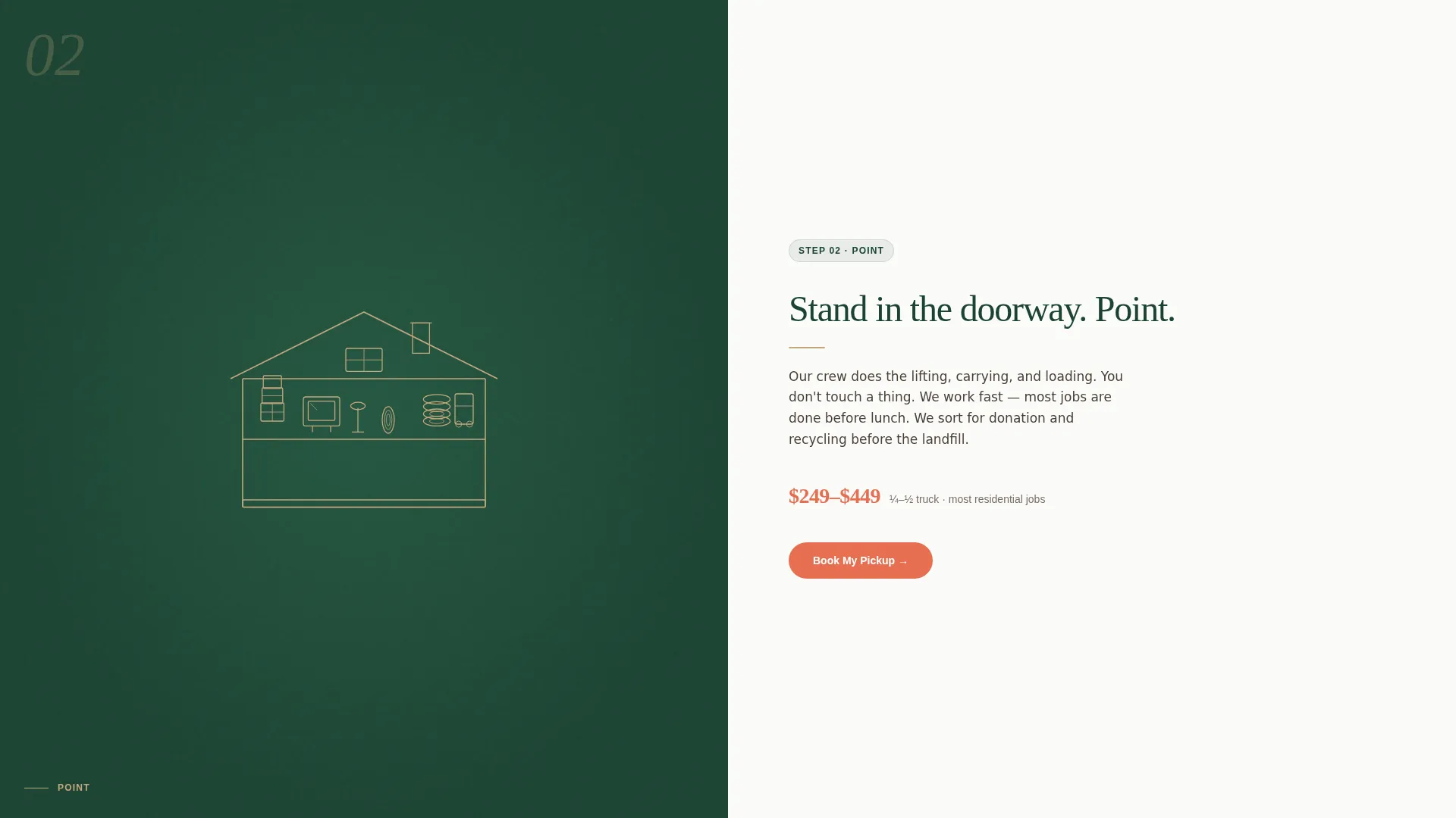 Junk Removal Service Landing Page Template