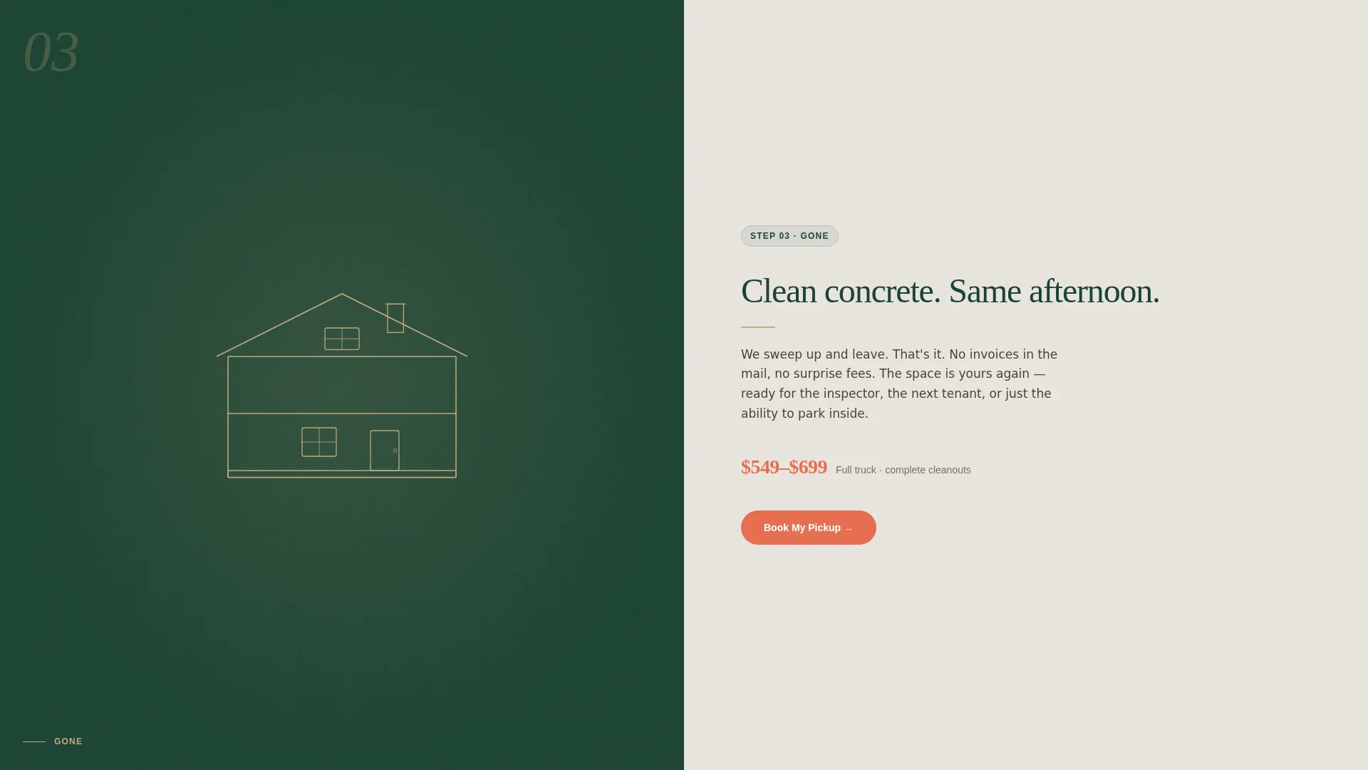 Junk Removal Service Landing Page Template