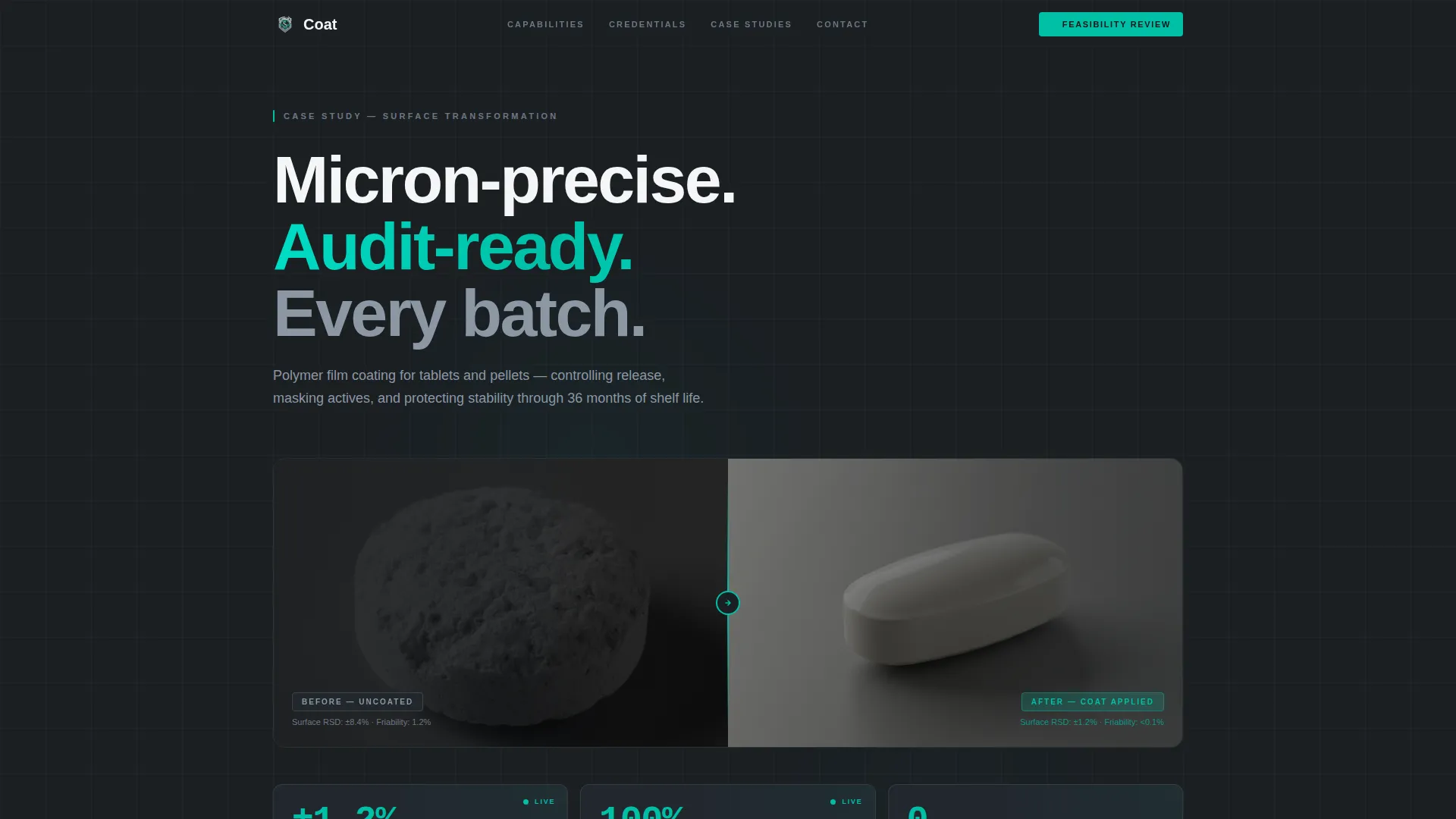 Pharmaceutical Manufacturing Specialist Portfolio Website Template