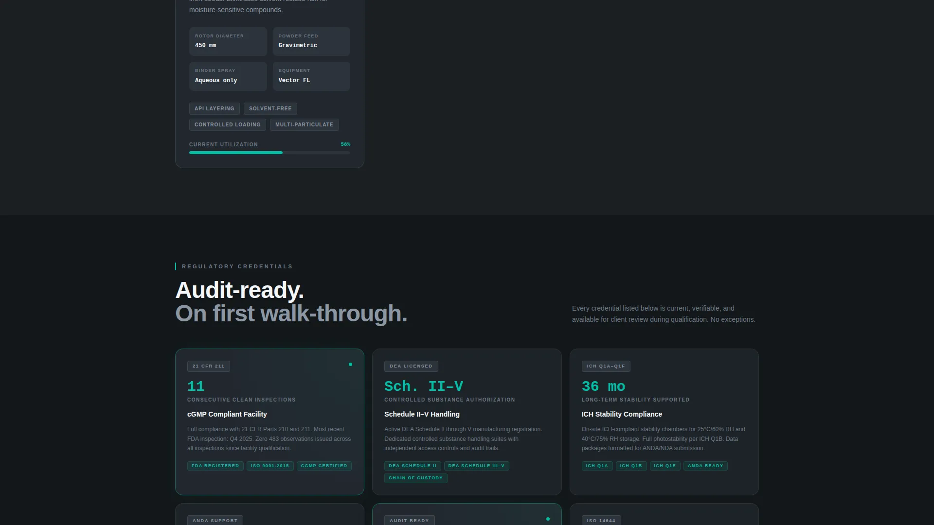 Pharmaceutical Manufacturing Specialist Portfolio Website Template