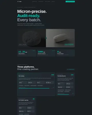 Pharmaceutical Manufacturing Specialist Portfolio Website Template