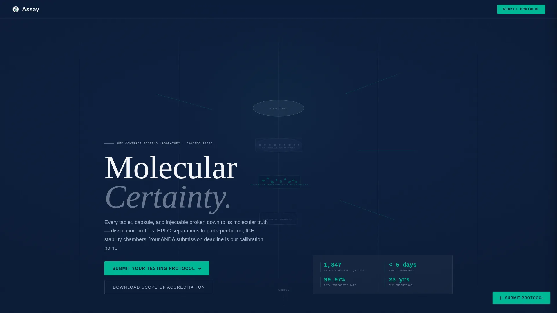 Pharmaceutical Manufacturing Professional Website Template