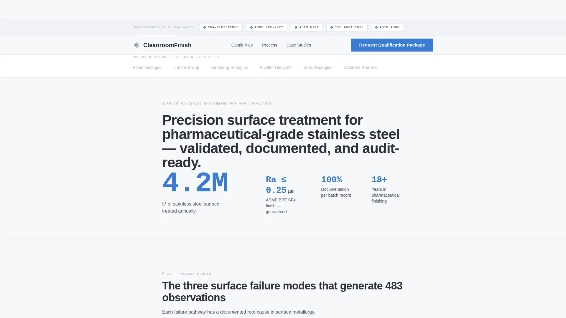 Pharmaceutical Manufacturing Directory Website Template