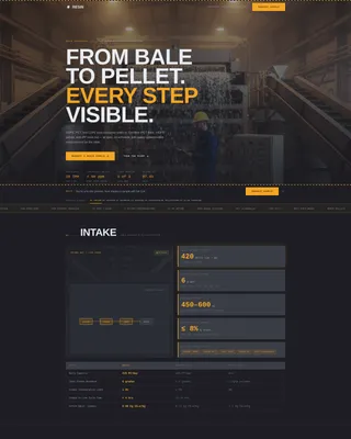 Industrial Plastic Recycling Plant Landing Page Template