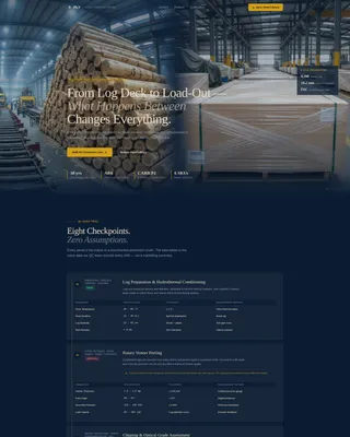 Manufacturing Plant Landing Page Template