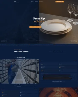 Ceramics & Glass Manufacturing Specialist Professional Website Template