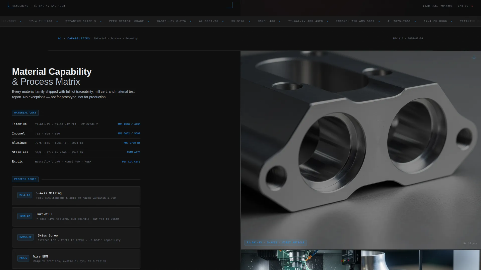 Precision Manufacturing Landing Page Template