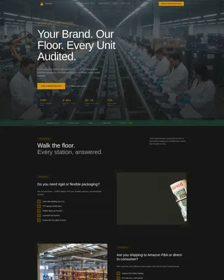 Manufacturing Company Professional Website Template