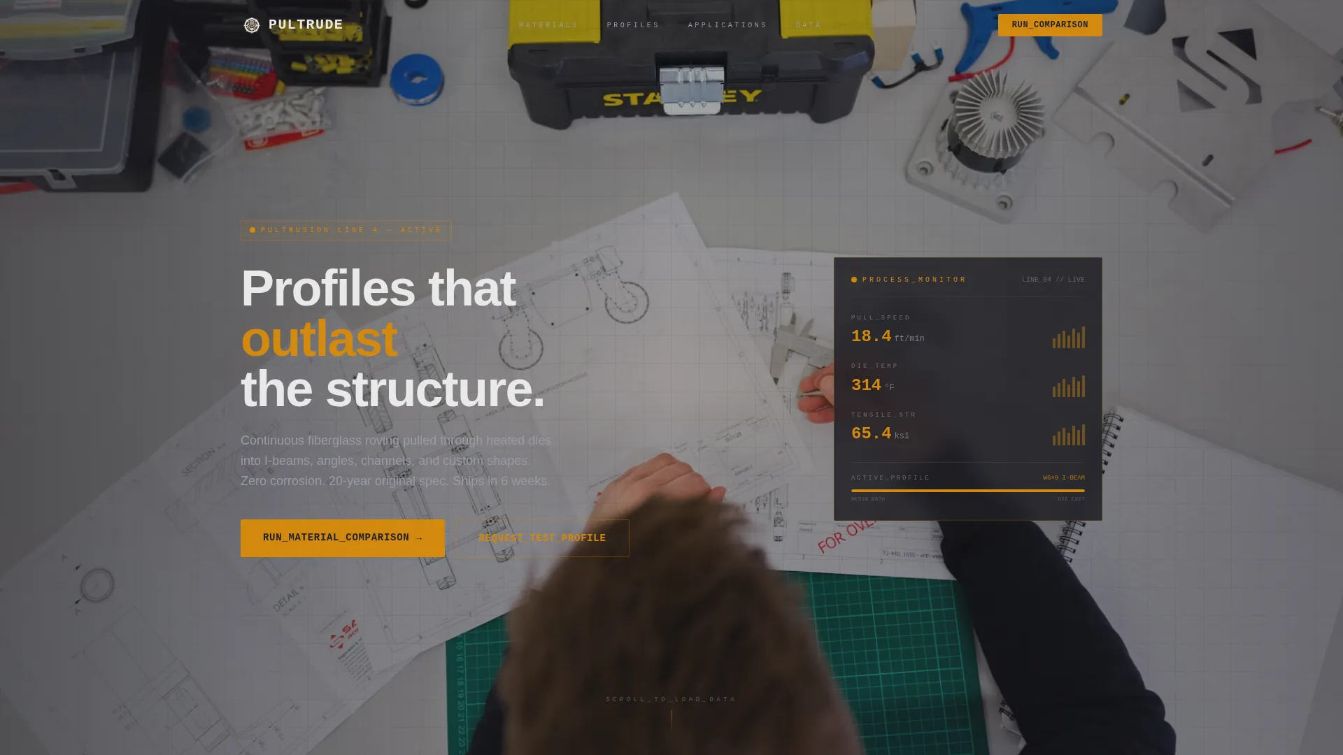Advanced Manufacturing Processes Comparison Website Template