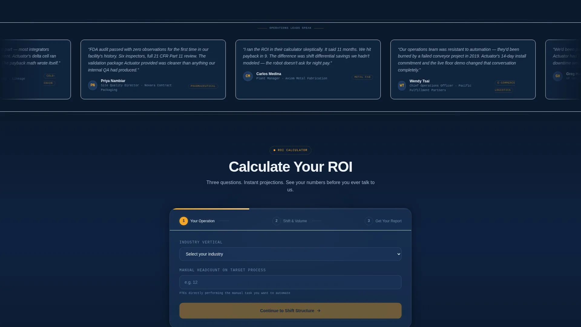 Complete Robotics & Automation Cost Estimator Website Template