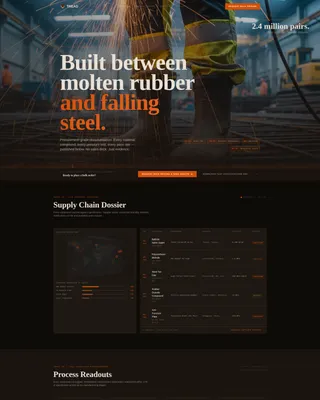 Industrial Safety Boot Landing Page Template