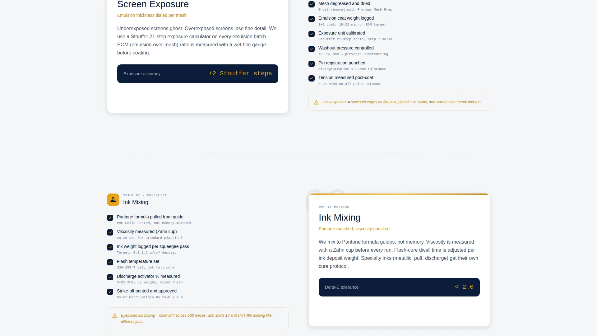 Screen Printing Landing Page Template for Volume Shops