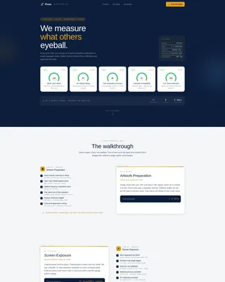 Screen Printing Landing Page Template for Volume Shops